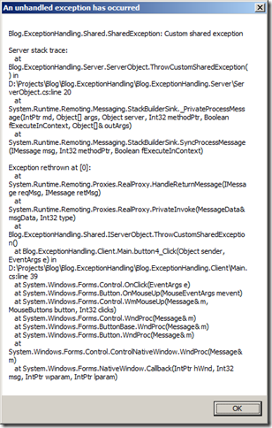 CustomSharedException CustomSharedException