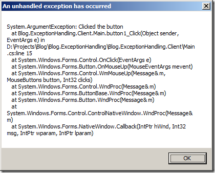 HandledException HandledException