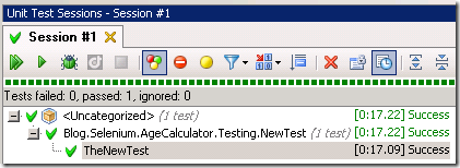 Test Session Result Test Session Result